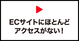 ECサイトにほとんどアクセスがない！